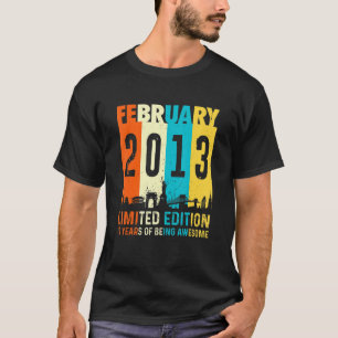 10  made in February 2013 10th Birthday T-Shirt