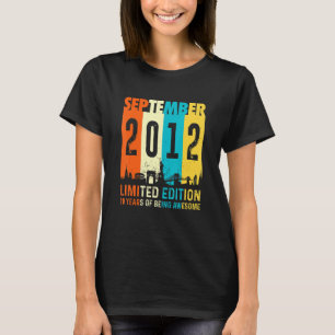 10 Made In September 2012 10th Birthday T-Shirt