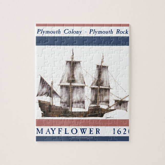 10 mayflower plymouth colony jigsaw puzzle (Vertical)