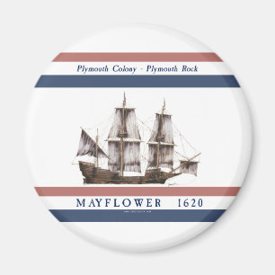 10 mayflower plymouth colony magnet