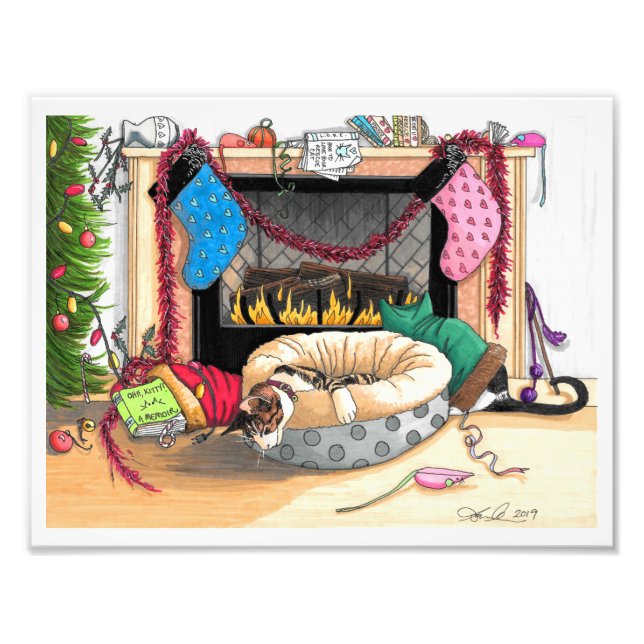 10 Minutes After the Cats Wake Up, December 25th Photo Print (Front)