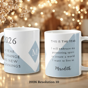 10. New Year Resolution for 2026 Year of Change Coffee Mug