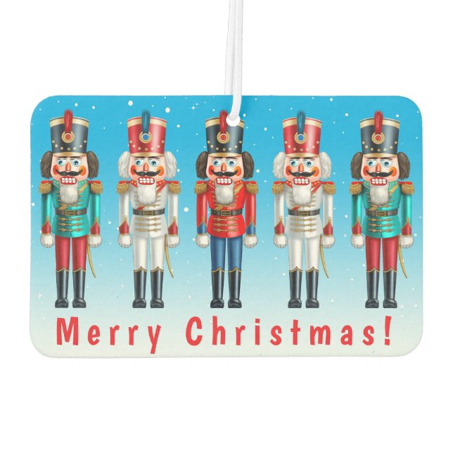 10 Nutty Nutcracker Toy Soldiers Car Air Freshener (Back)