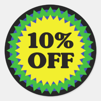 10% OFF RETAIL SALE Stickers