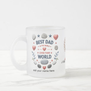 10 oz Frosted Glass Personalised Mug