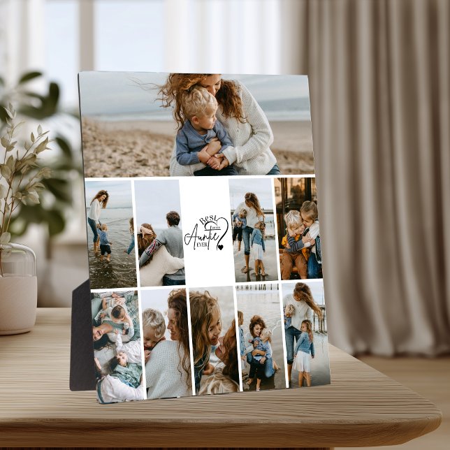 10 Personalised Best Aunt Photo Collage Plaque (Creator Uploaded)