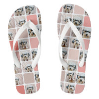 10 Photo Collage - colourful grid peach coral pink