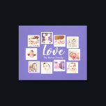 10 Photo Collage Love Family Canvas Print<br><div class="desc">custom made 10 photo template created by you personalised wall art -  Canvas Print from Ricaso - add your own photographs and text to this great  canvas</div>