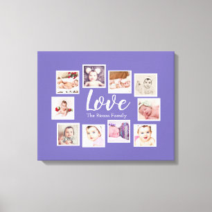10 Photo Collage Love Family Canvas Print