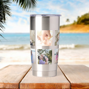 10 Photo Collage Personalised Insulated Tumbler