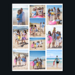 10 Photo Collage Personalised Poster<br><div class="desc">Create a Photo Collage Personalised poster from Ricaso - add 10 individual photos to make a photo collage.  A wonderful heartfelf keepsake wall print for yourself or others. Give the gift of a lasting memory.</div>
