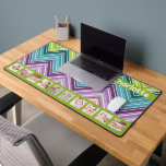 10 Photo Colourful ZigZag Personalised  Desk Mat<br><div class="desc">Create a Photo Collage 10 Photo Colourful ZigZag personalised desk mat from Ricaso - add 10 individual photos to make a photo collage - a great addition to your home or office desk, keep your loved ones with you while you work, add photographs of your pets - the choice is...</div>
