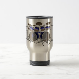 10 Piece Drum Kit: Blue Gradient: Travel Mug