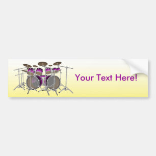 10 Piece Drum Kit: Bumper Sticker