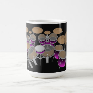 10 Piece Drum Kit: Violet Gradient: Coffee Mug