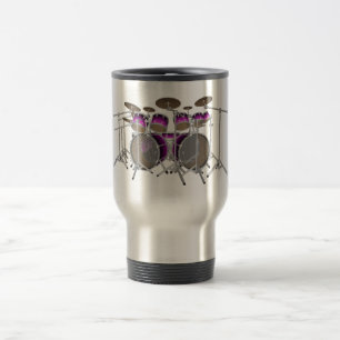 10 Piece Drum Kit: Violet Gradient: Travel Mug