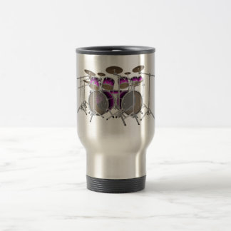 10 Piece Drum Kit: Violet Gradient: Travel Mug