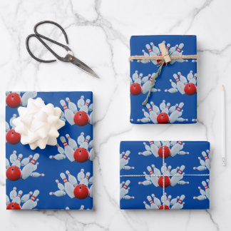 10 Pin Bowling Strike Wrapping Paper Sheet