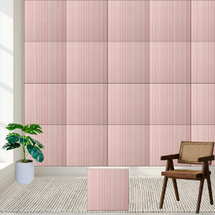 #10 Pink Striped Ceramic Tile