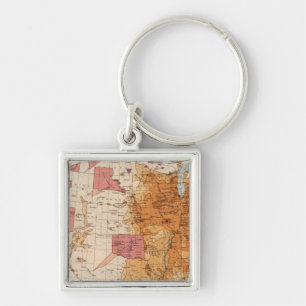10 Population 1870 Key Ring