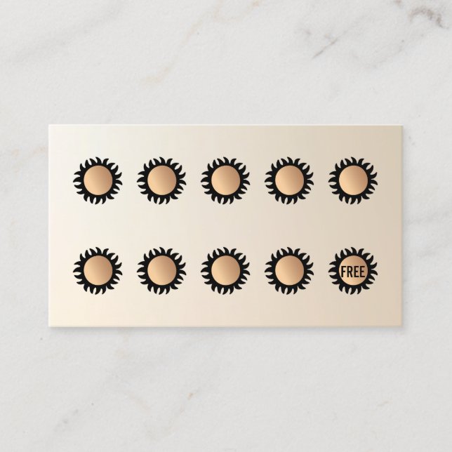 10 Punch Spray Tan Visit  Customer Loyalty  (Front)