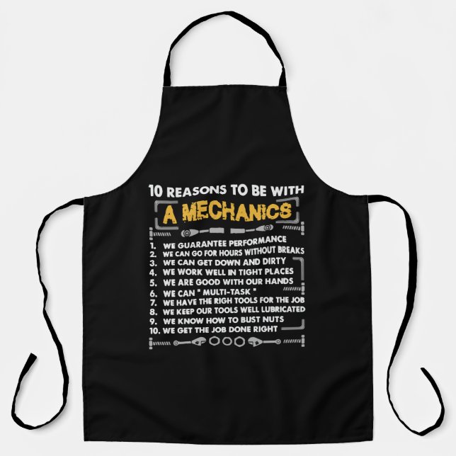 10 reason to be a Mechanic Apron (Front)