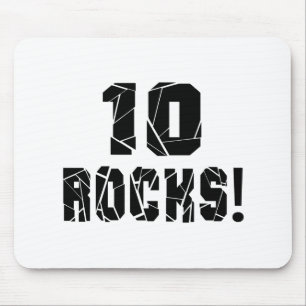 10 Rocks Birthday Designs Mouse Mat