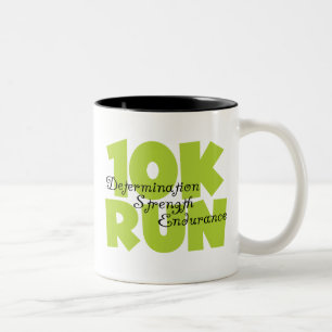 10 Run Spring Green Two-Tone Coffee Mug