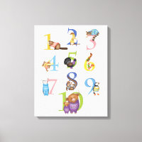 10 Scottish animals canvas print
