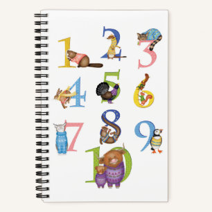 10 Scottish animals spiral notebook
