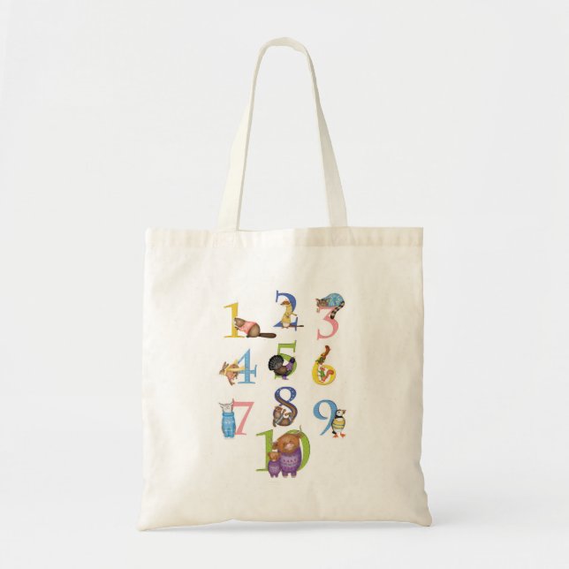 10 Scottish animals tote bag (Front)