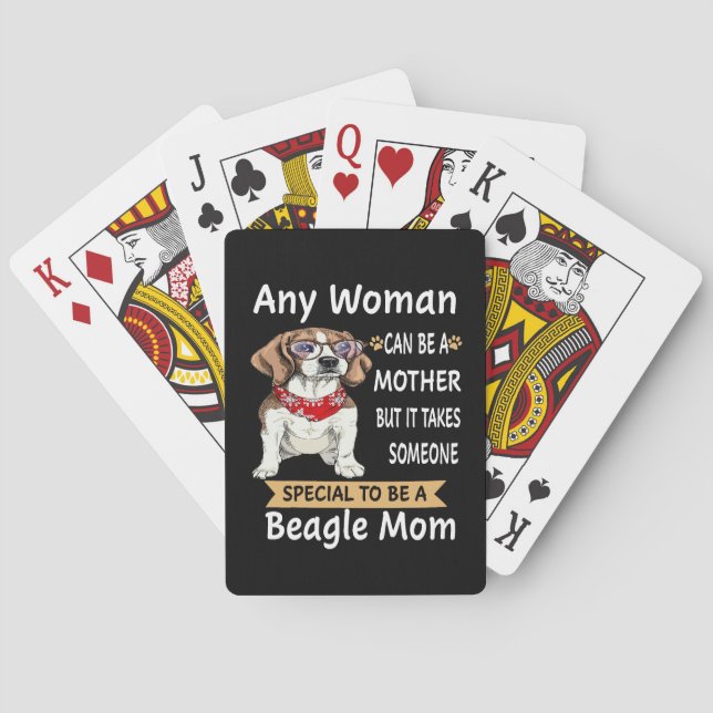 10 Special To Be A Beagle Mum Playing Cards (Back)