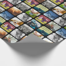 10 Square Photo Grid Template Rounded Black Frame