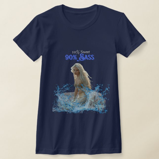 10% Sweet / 90% Sass  T-Shirt (Laydown)