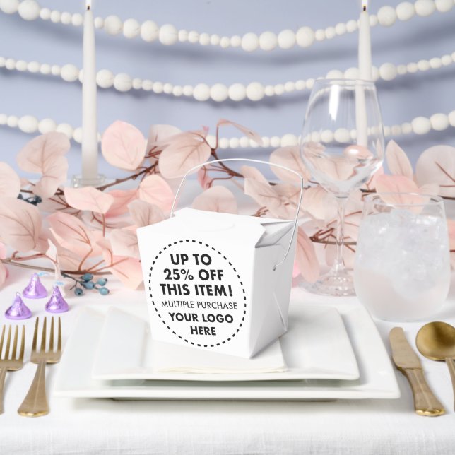10 Take Out Favour Boxes 25% OFF Bulk Buy Discount (Wedding)
