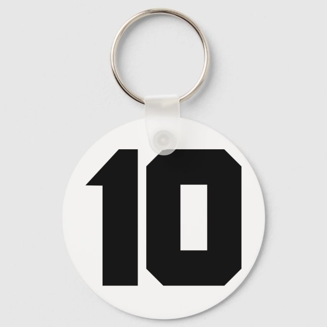 10 ten number key ring (Front)