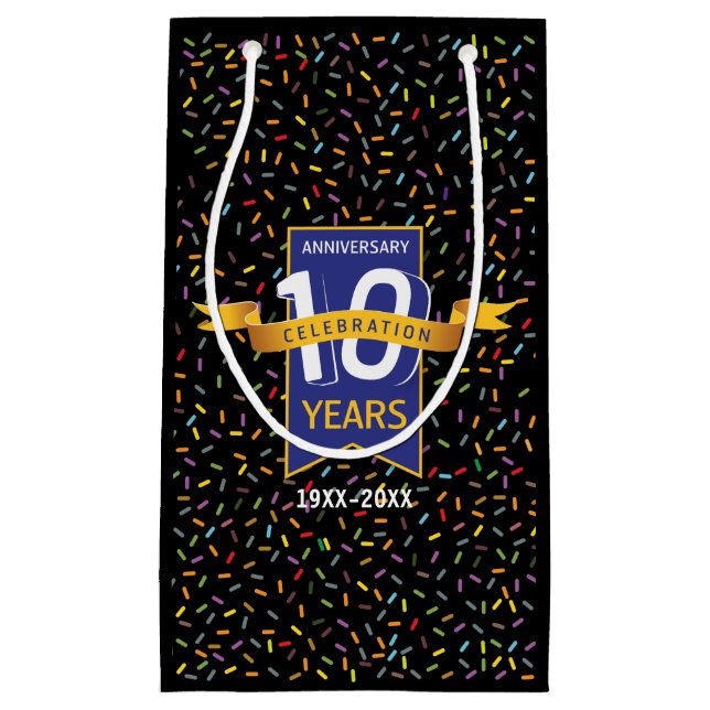 10 th ANNIVERSARY Design Small Gift Bag (Front)