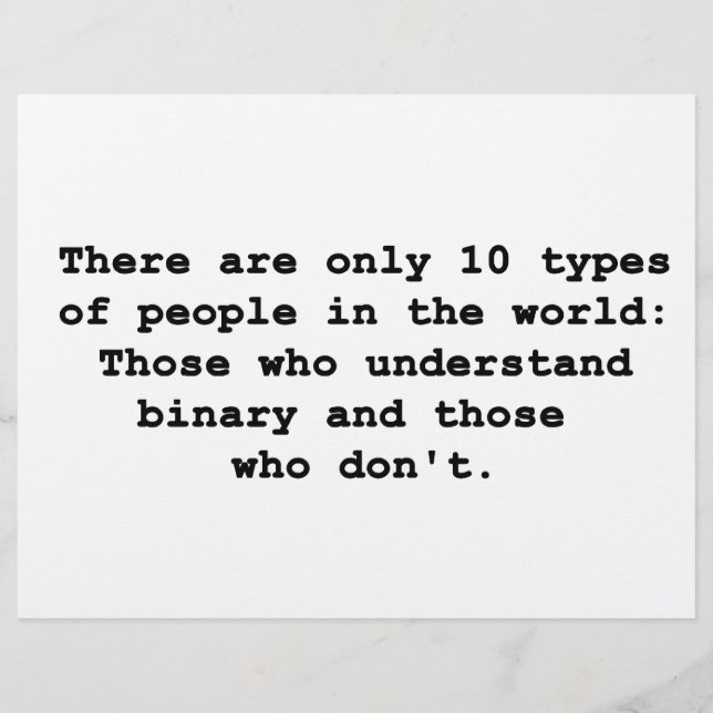 10 Types of People (Front)