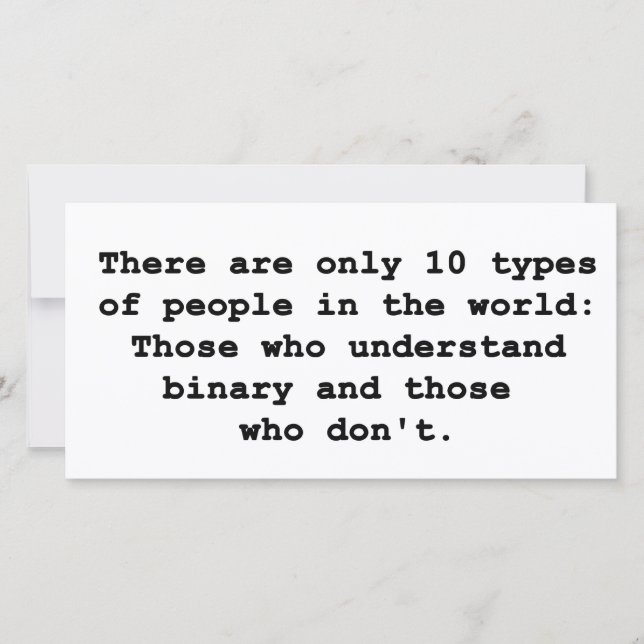 10 Types of People (Front)