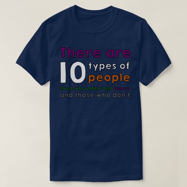 10 types of people  T-Shirt (Design Front)