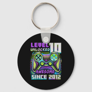 10 Unlocked Awesome 2012 Video Game 10th Birthday  Key Ring