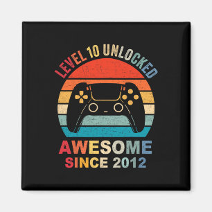 10 Unlocked Awesome 2012 Video Game 10th Birthday  Magnet
