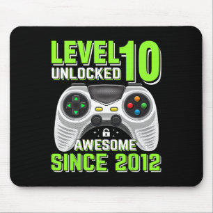 10 Unlocked Awesome 2012 Video Game 10th Birthday  Mouse Mat