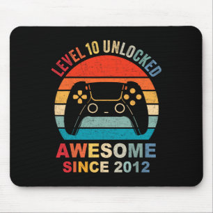 10 Unlocked Awesome 2012 Video Game 10th Birthday Mouse Mat