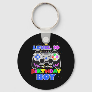 10 Unlocked Birthday Boy Video Game 10th Birthday  Key Ring