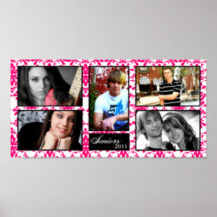 10"x20" 5 Slot Personalised Senior Collage Montage Poster