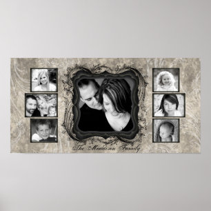 10"x20" 7 Slot Family Collage Montage Rejoioce Poster