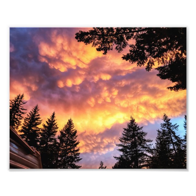 10"x8" Photo Print || Trailer Sunset (Front)