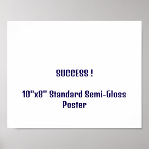 10"x8" Standard Semi-Gloss Poster