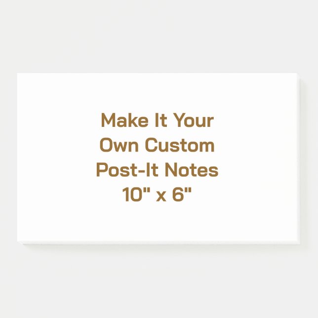 10" x 6" post-it notes (Front)